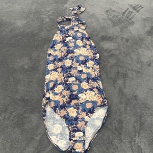 American Eagle Halter Tie Neck Bodysuit